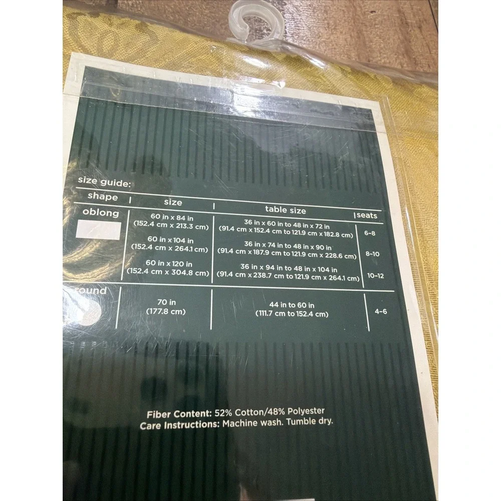 Target Gold Round Tablecloth 70